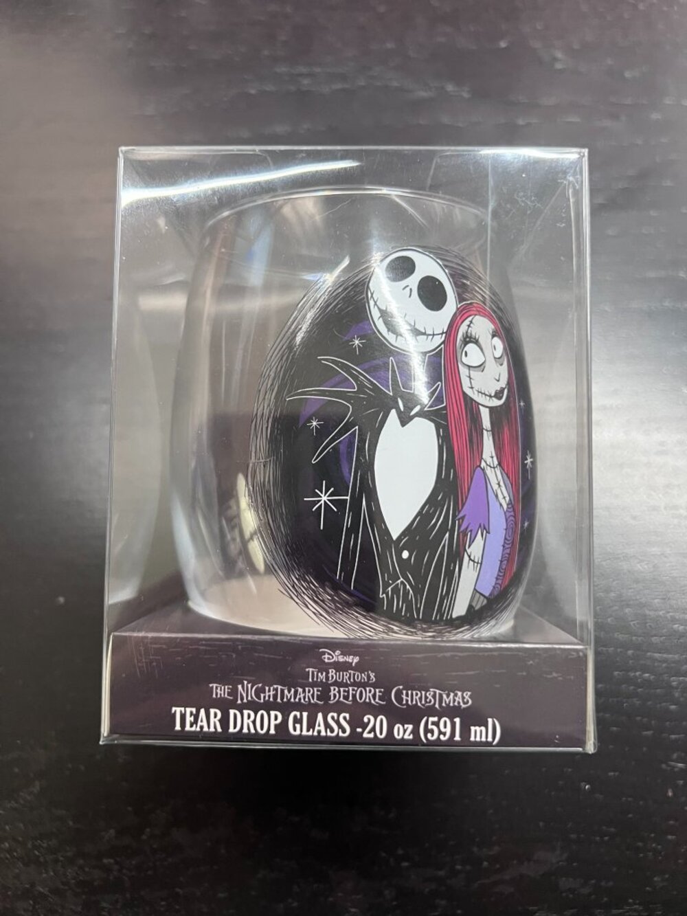 2/$24 💥🆕 Disney Nightmare Before Christmas Tear Drop Glass 20 oz | 1398